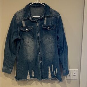 Distressed Denim Jacket